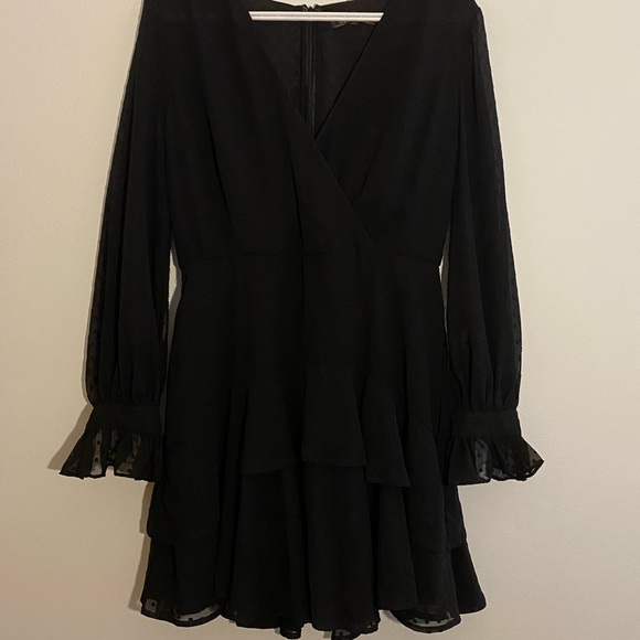 NEW Black Ruffle Dress from Dynamite - Picture 2 of 6
